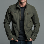 Raufeld – Retro Baumwoll-Zip-Jacke