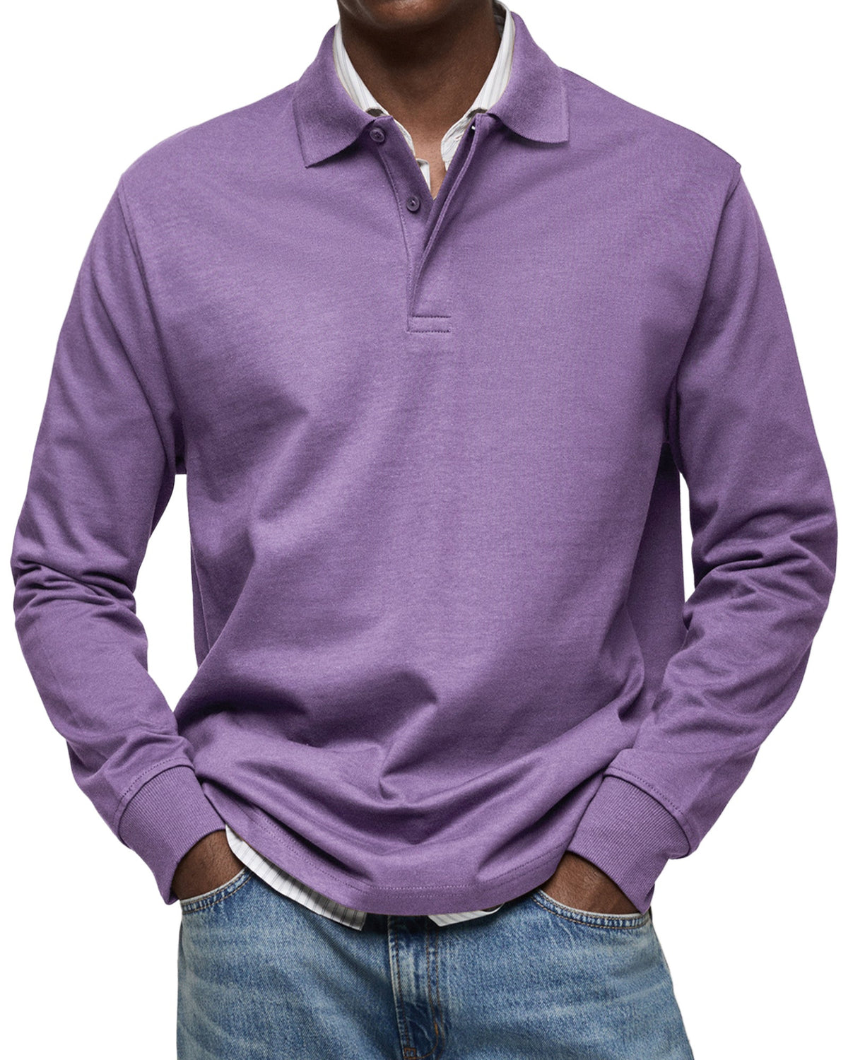 Elias™ | Essential Long Sleeve Polo Shirt
