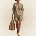 Melanie - Komfortables Sommer-Set mit Bluse und Shorts