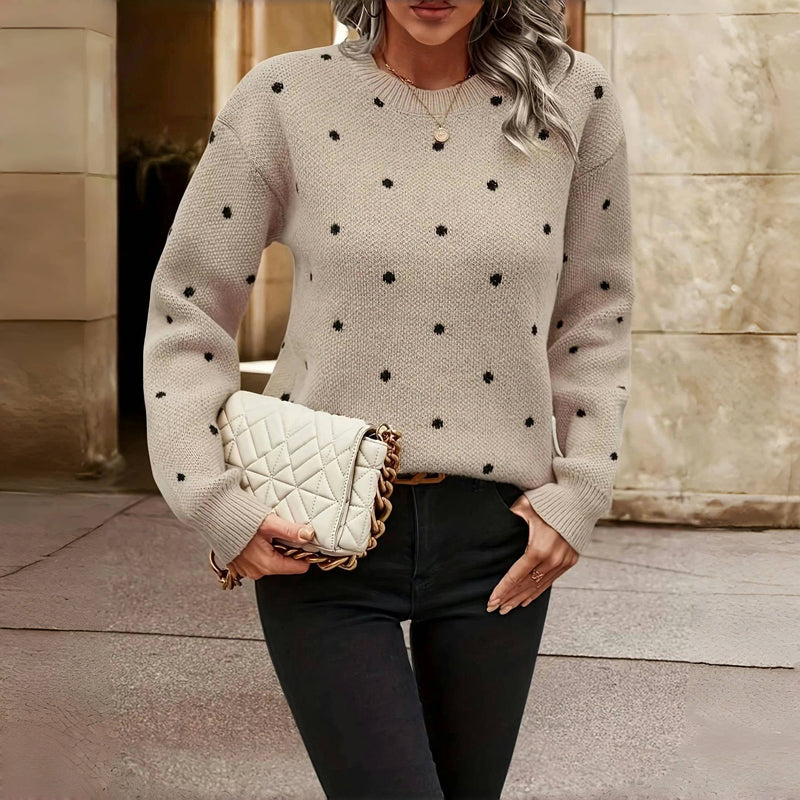Angelique - Sanfter Pullover mit feinen Punktakzenten