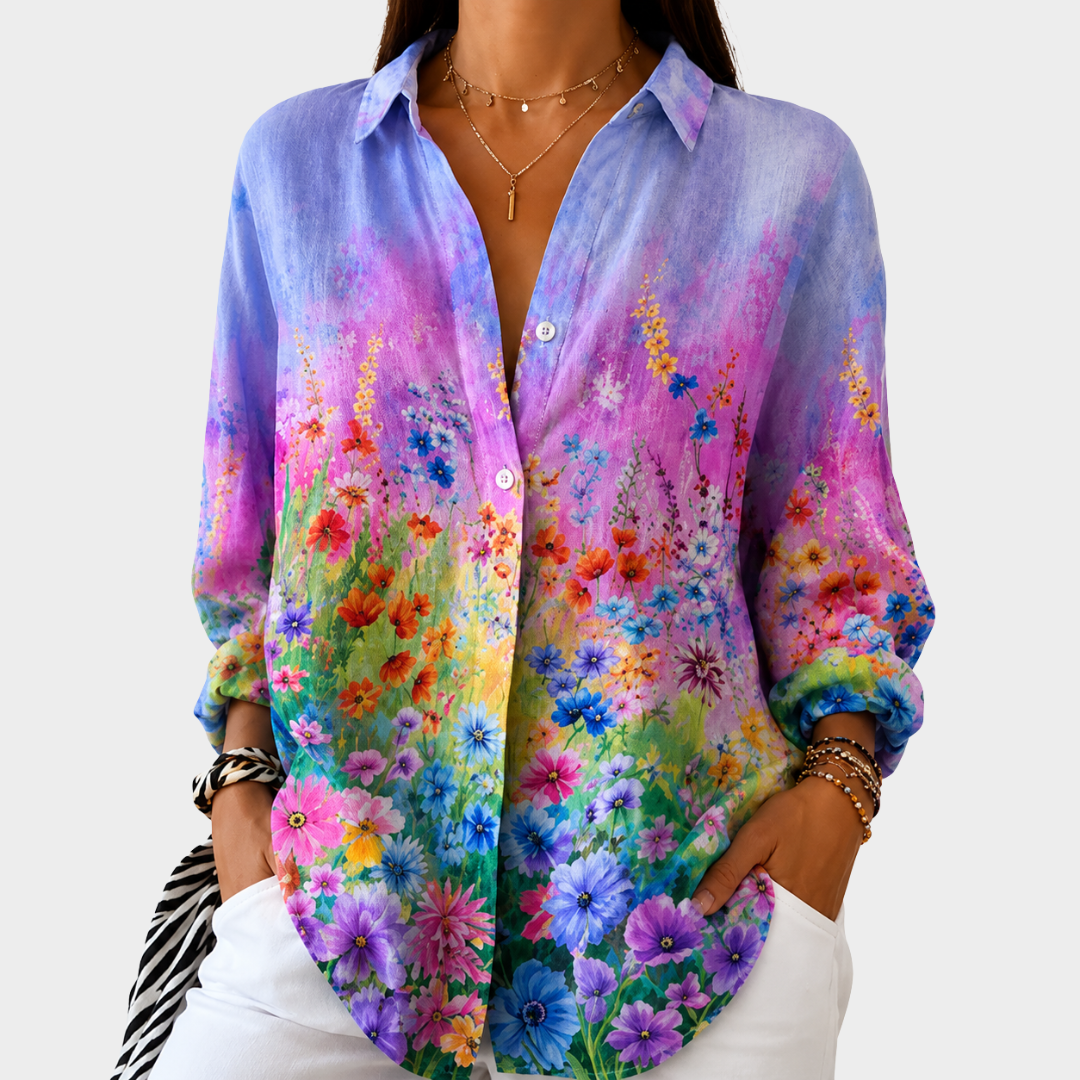 Sunset Garden Wildflower Blouse