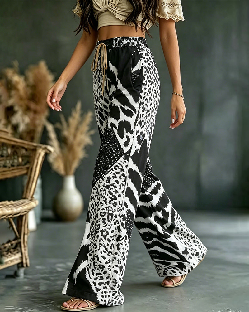 Christa | Komfortable Hose im Leopardenprint