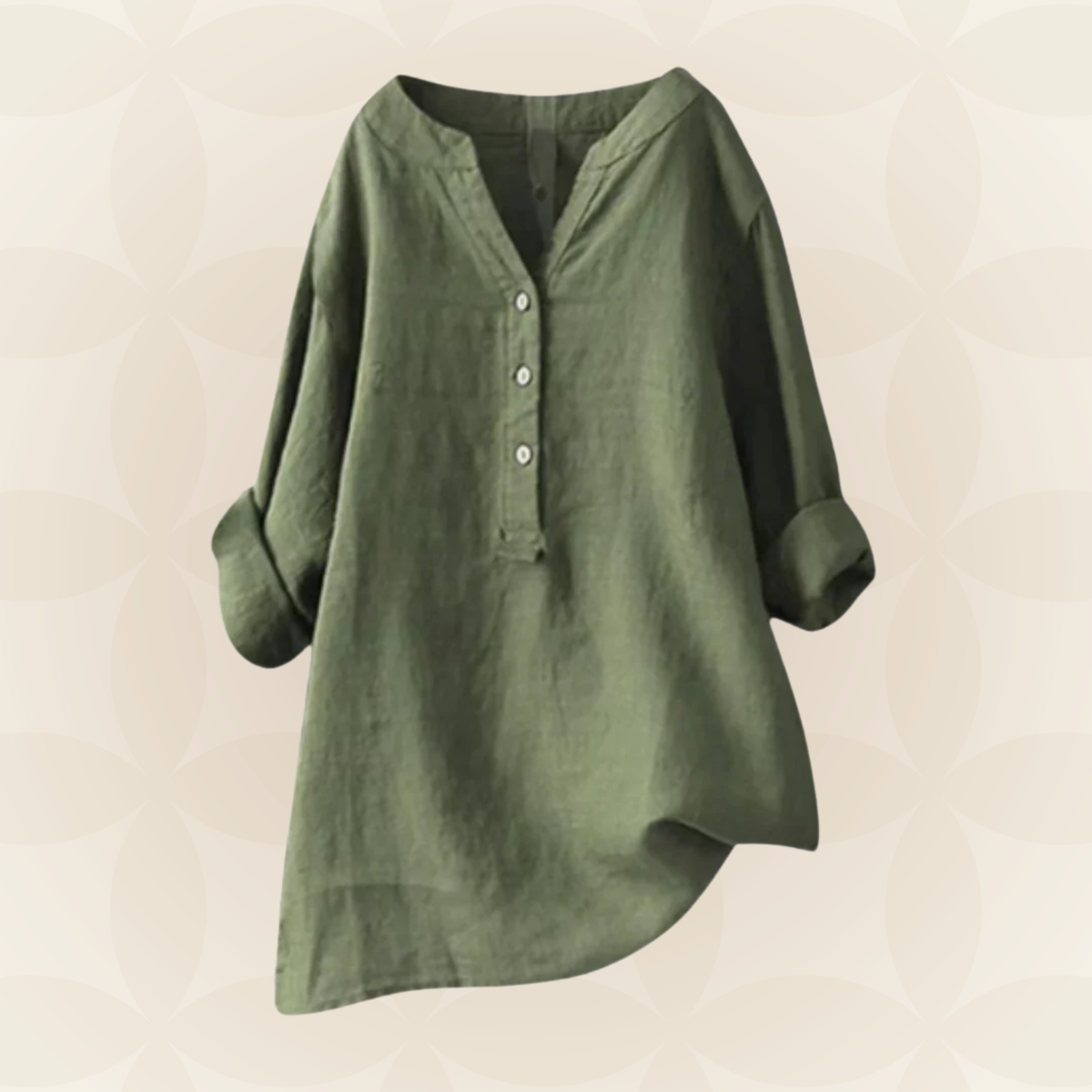 Danielle - Leichte und bequeme Bluse mit Knopfleiste