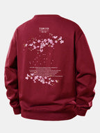 Relaxed Fit Sweatshirt with Tokyo Osaka Print