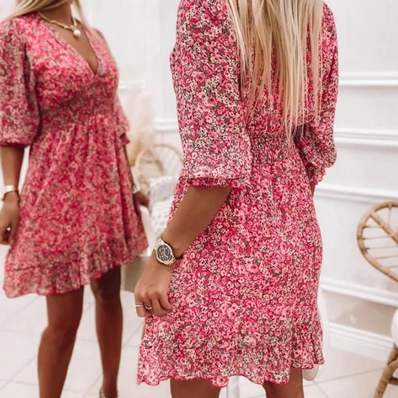 Sunna - Stilvolles Blumenkleid