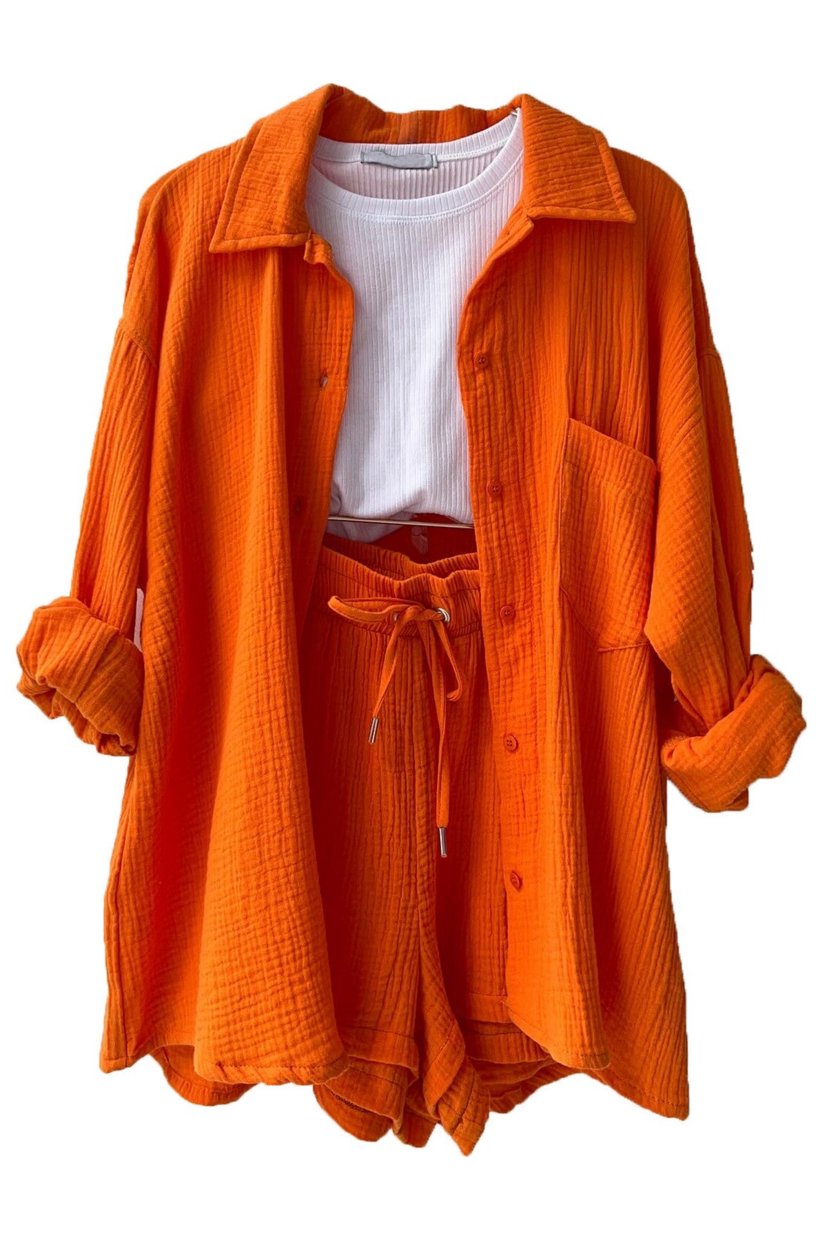 VICTORIA | ZWEITEILIGES HEMD-SHORTS-SET