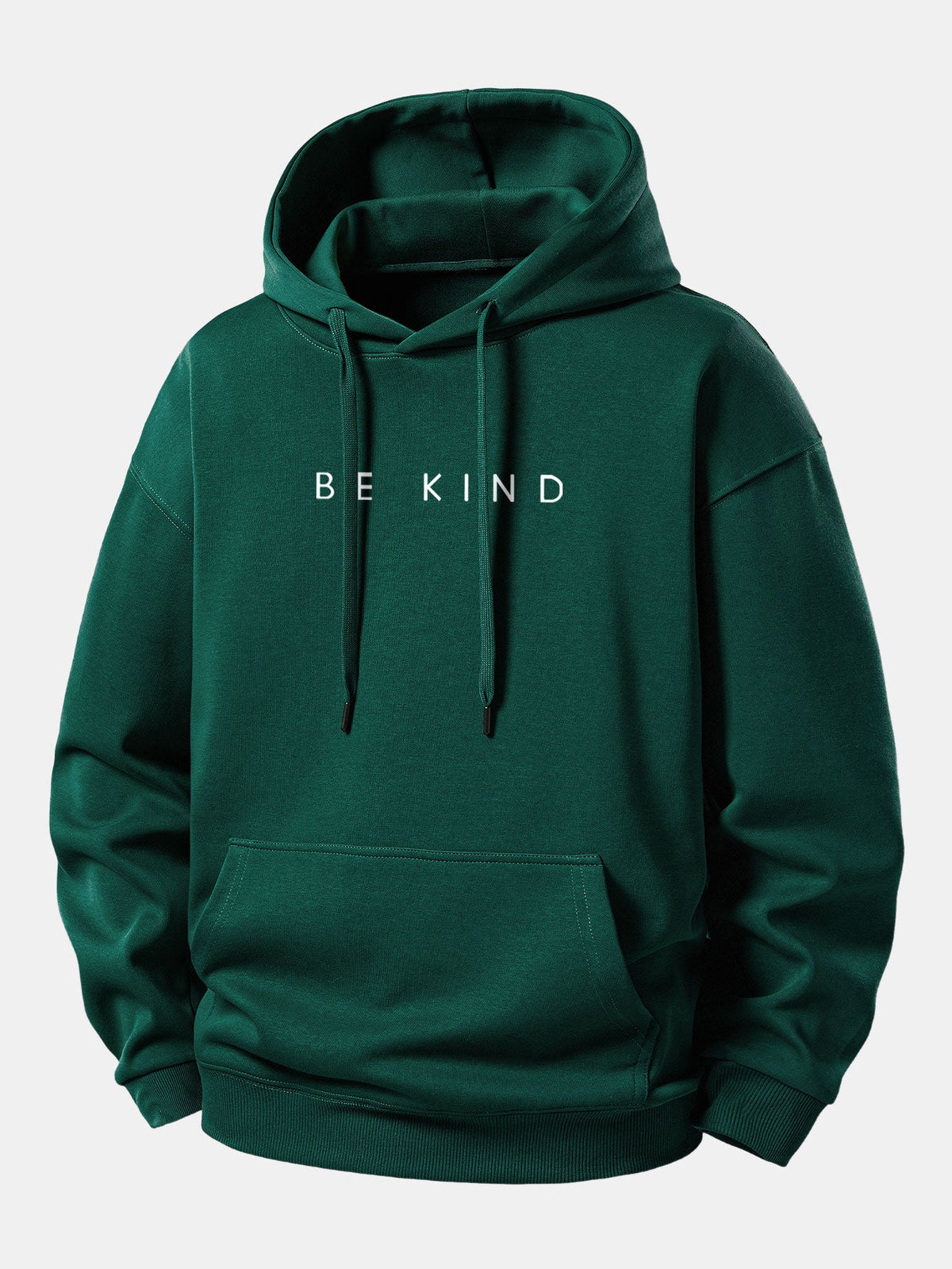Freundlicher Druck Hoodie in lässiger Passform