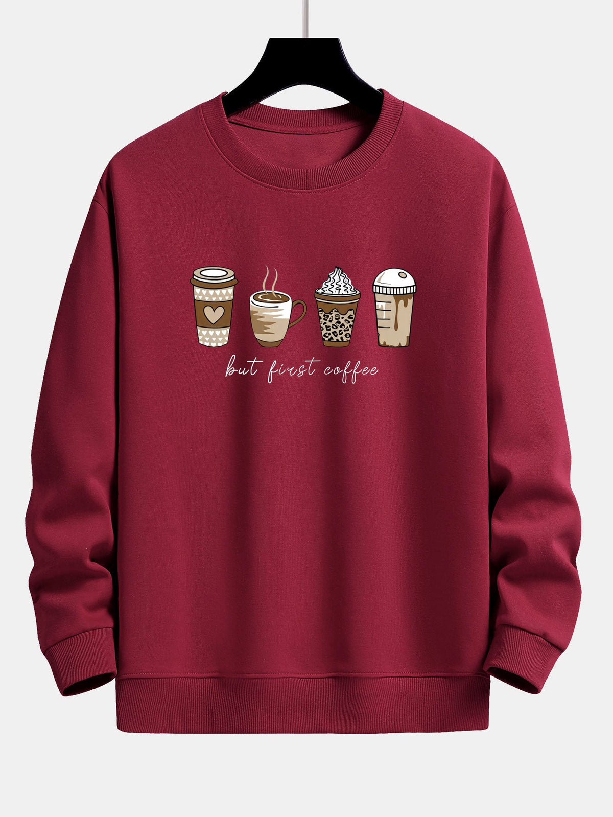 Relaxed Fit Sweatshirt in Coffee Powder