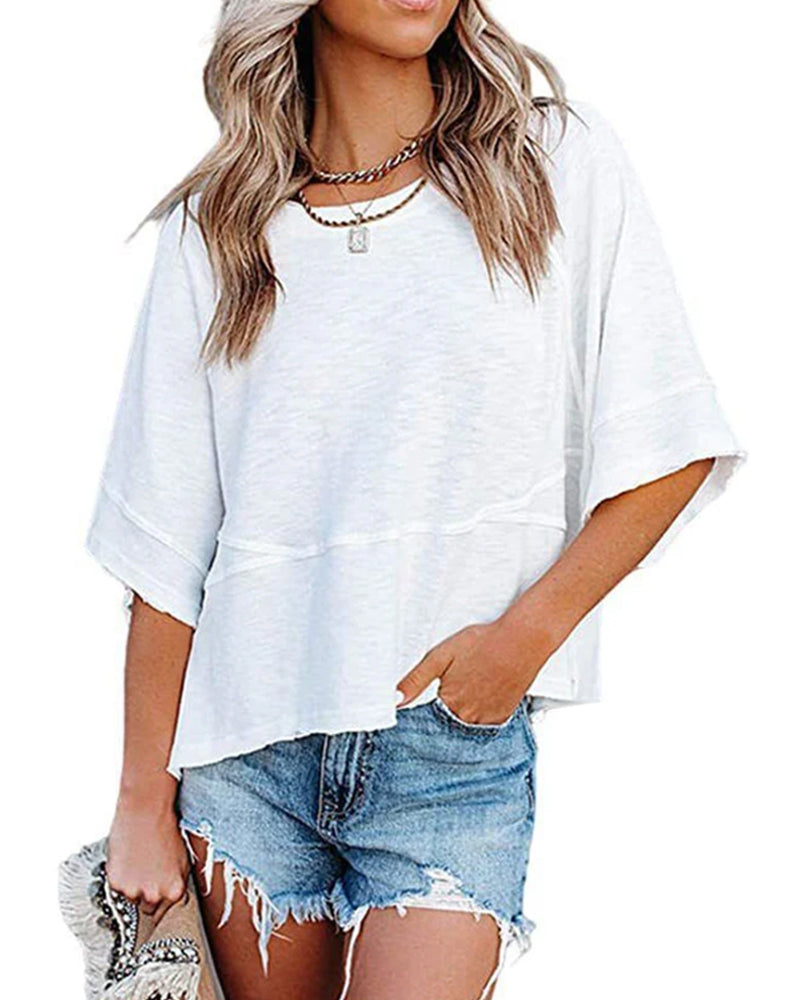Liselotte | Lässiges T-Shirt mit Glockenärmeln