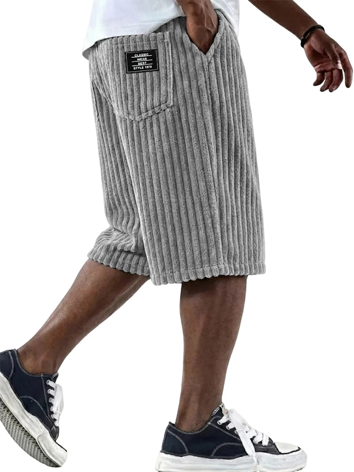 Finn - Cord-Shorts mit Stickerei-Detail (Kaufe 1, erhalte 1 GRATIS)