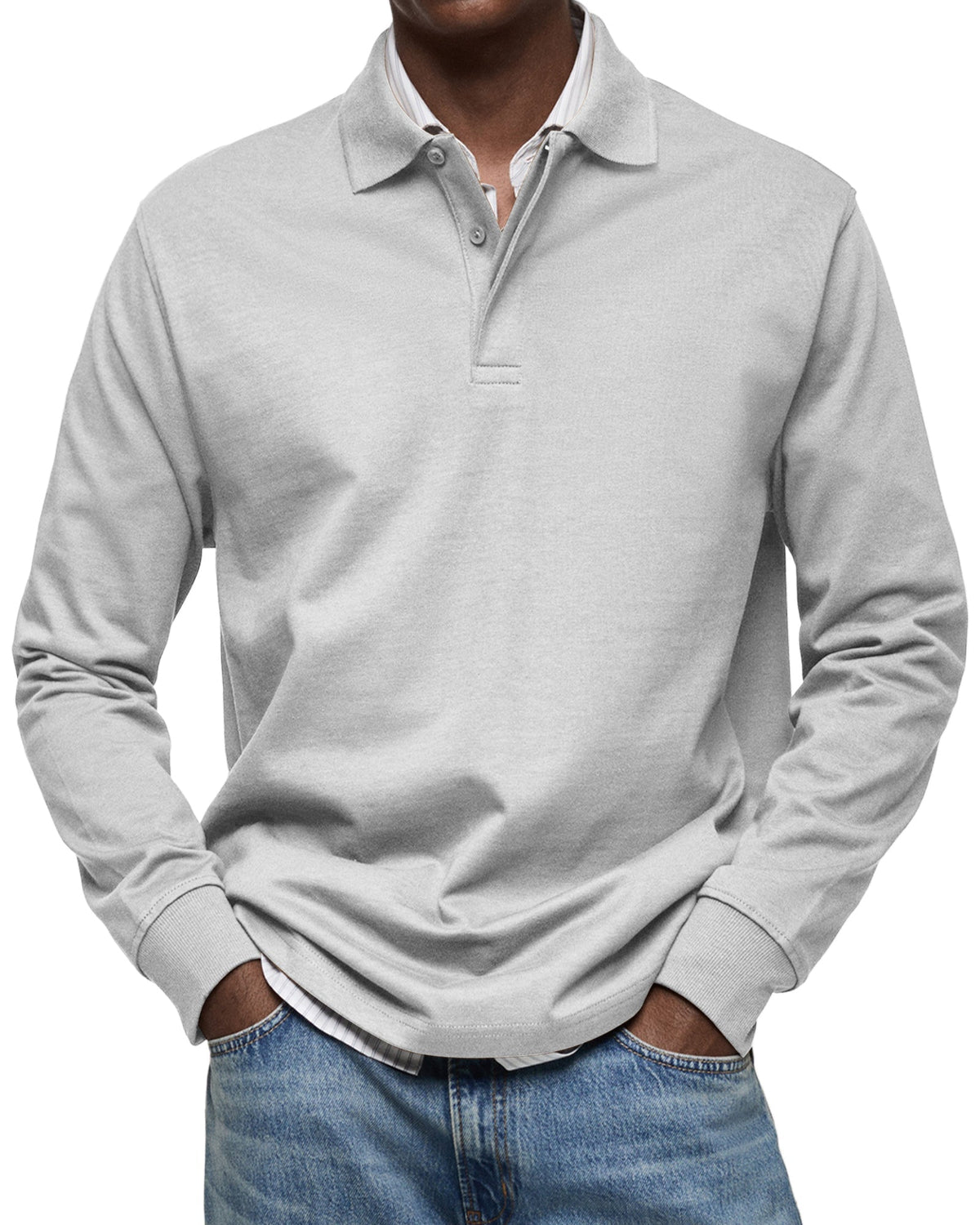 Elias™ | Essential Long Sleeve Polo Shirt