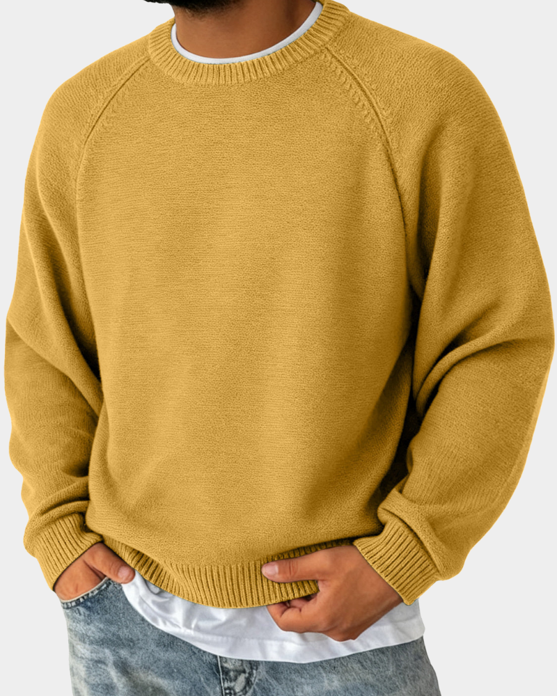 Evander | Pullover mit einfachem Rundhalsausschnitt