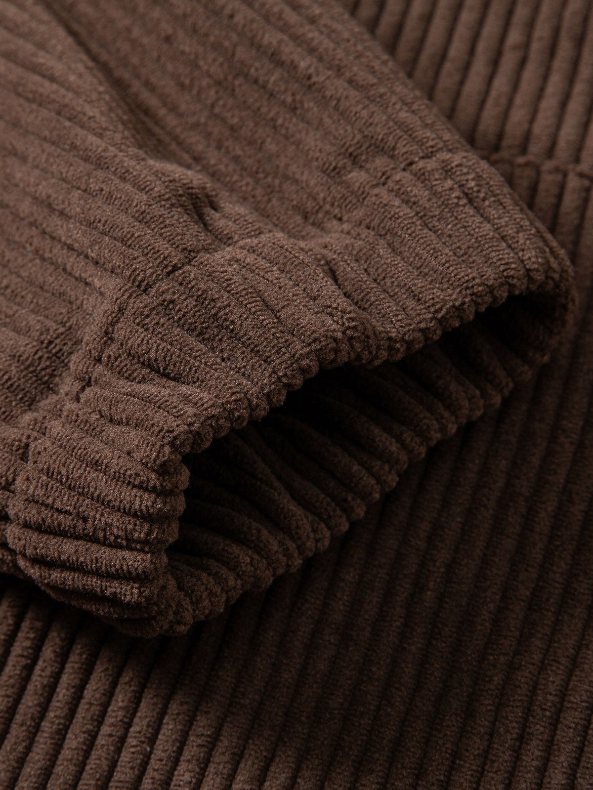 Corduroy Kapuzenpullover mit Kängurutasche