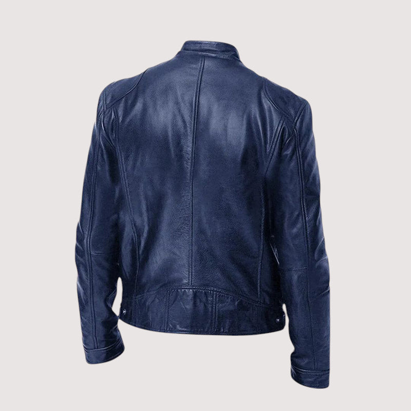 Massimo – Klassische Bikerjacke aus veganem Leder