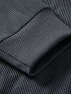 Versatile 2-in-1 Crew Neck Stretch Corduroy Sweater