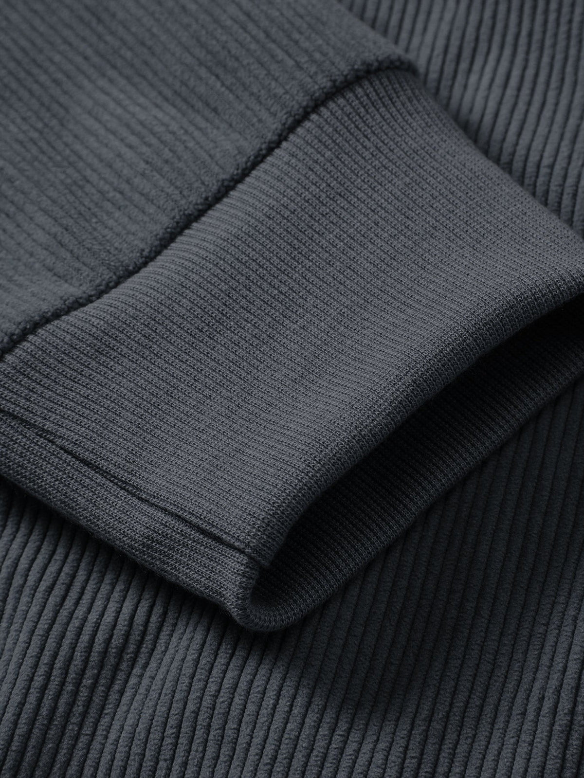 Versatile 2-in-1 Crew Neck Stretch Corduroy Sweater