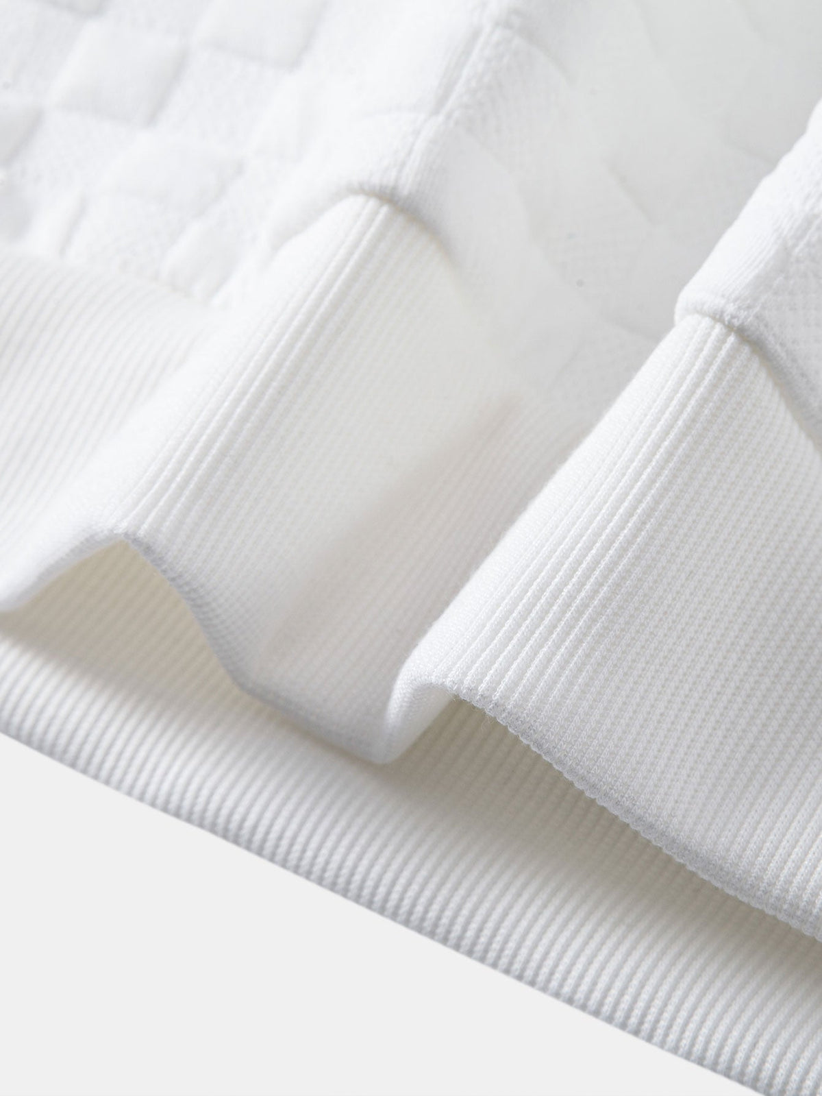 Jacquard Pullover mit Schachbrettmuster
