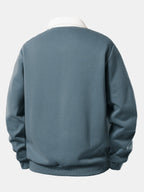 Contrast Collar Sweatshirt