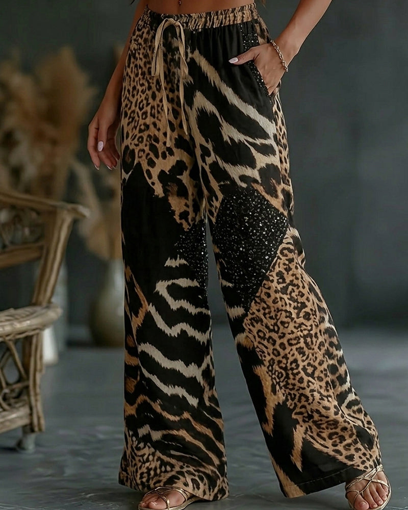 Christa | Komfortable Hose im Leopardenprint