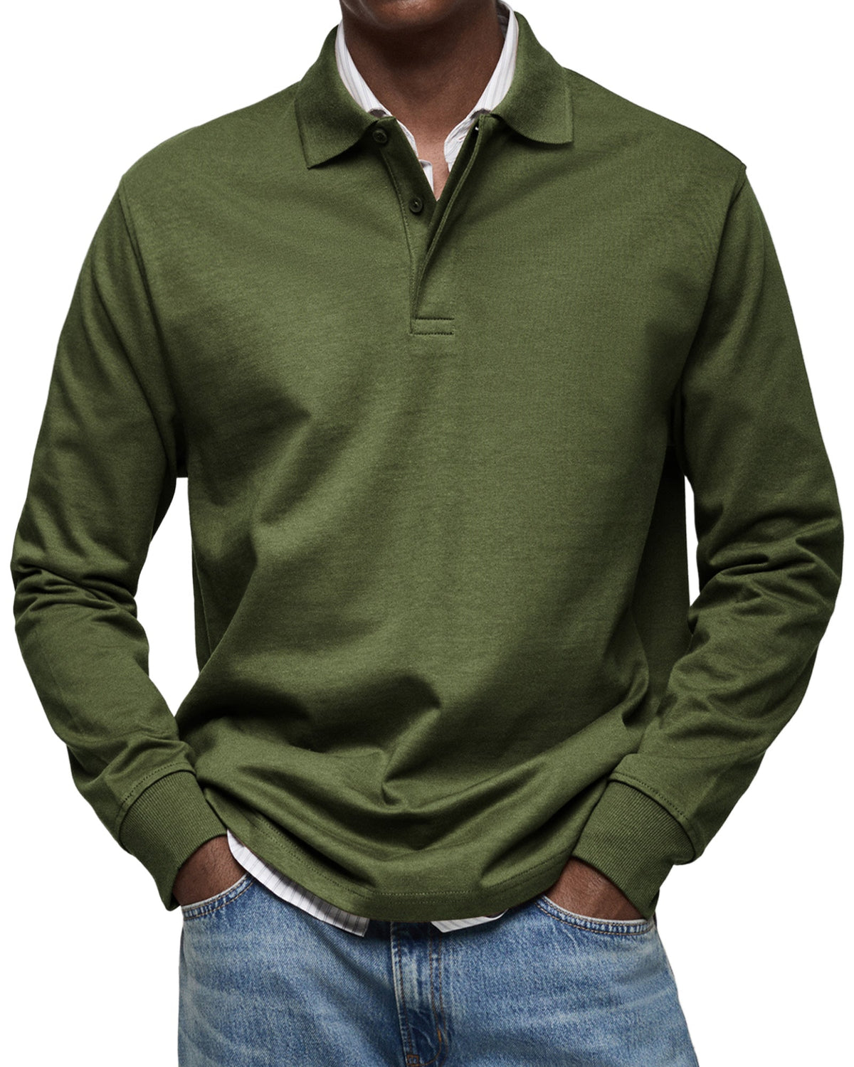 Elias™ | Essential Long Sleeve Polo Shirt