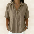 Sonja - Bluse mit Kragen und Knopfakzenten