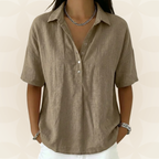 Sonja - Bluse mit Kragen und Knopfakzenten
