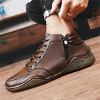 Herren Stiefel aus echtem Leder in Wadenhöhe