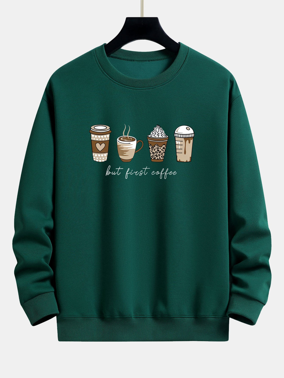 Relaxed Fit Sweatshirt in Coffee Powder