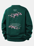 Relaxed Fit Sweatshirt with Tokyo Osaka Print