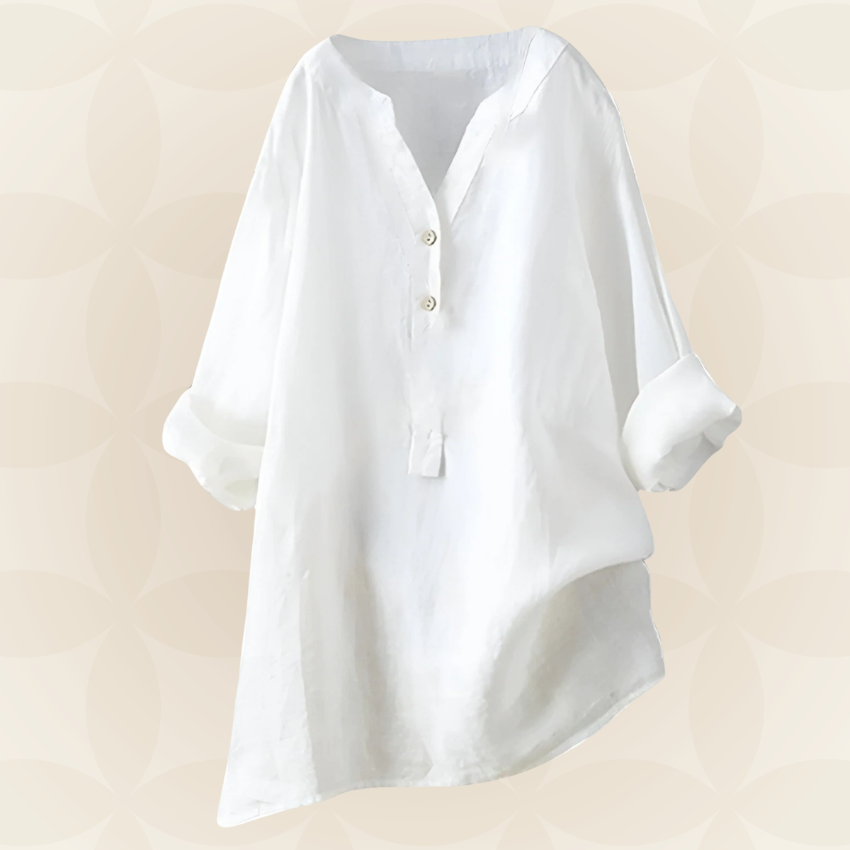 Danielle - Leichte und bequeme Bluse mit Knopfleiste