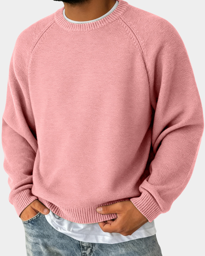 Evander | Pullover mit einfachem Rundhalsausschnitt