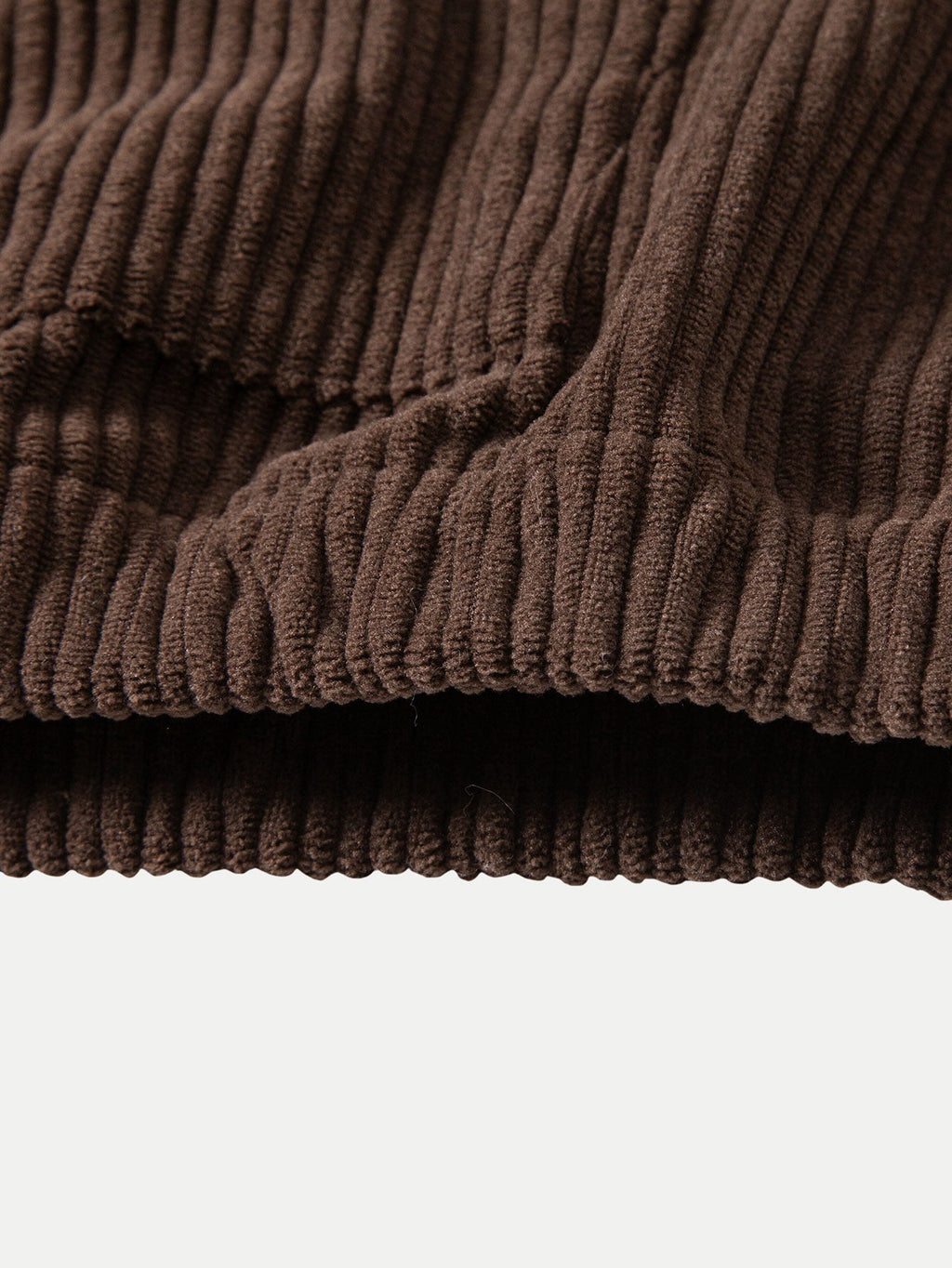 Corduroy Kapuzenpullover mit Kängurutasche
