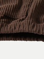 Corduroy Kapuzenpullover mit Kängurutasche