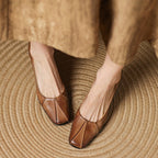 Marisol Leder Pumps mit eckiger Zehenpartie