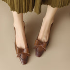 Célora Leather Strap Heels