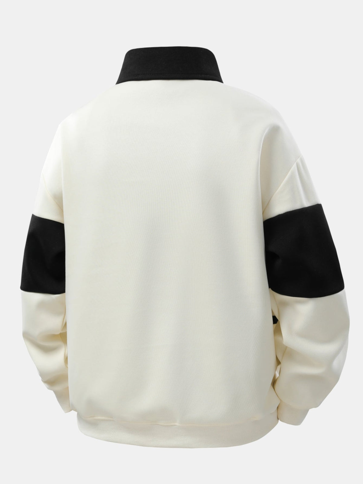 Farbblock-Patchwork Polo Sweatshirt im Lässigen Schnitt