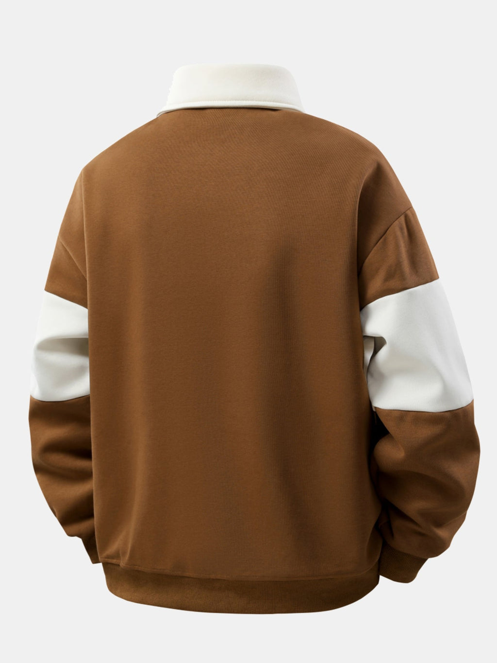 Farbblock-Patchwork Polo Sweatshirt im Lässigen Schnitt