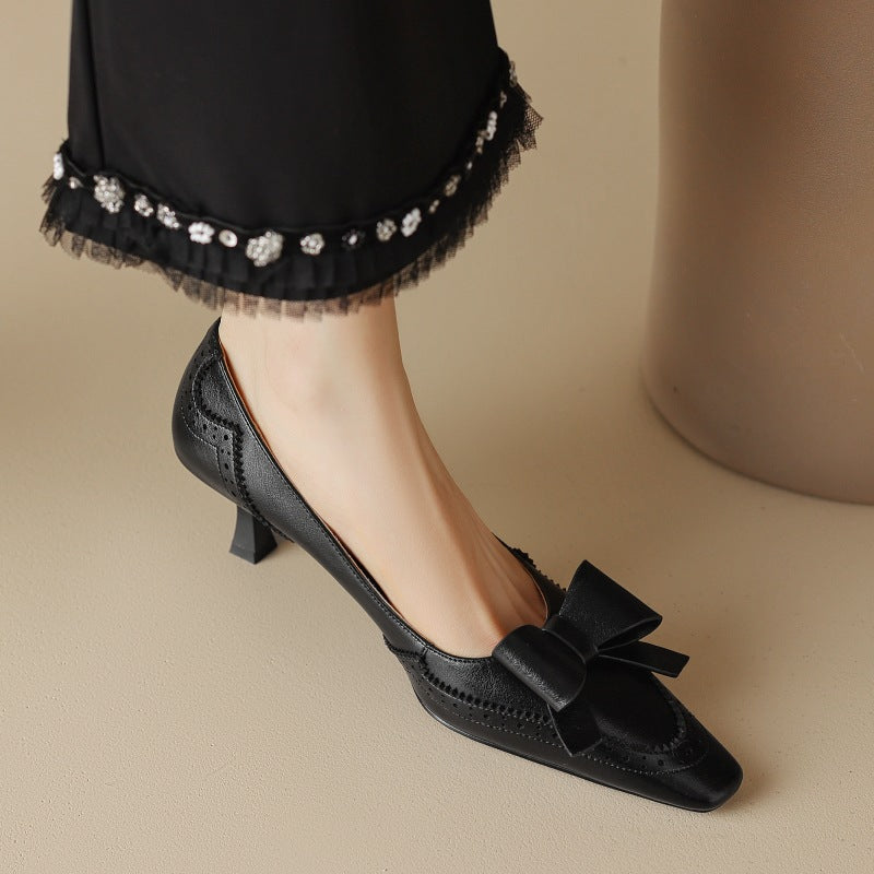Célora Leather Strap Heels