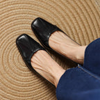 Marisol Leder Pumps mit eckiger Zehenpartie