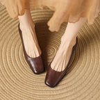 Oriel Leather Square Toe Pumps