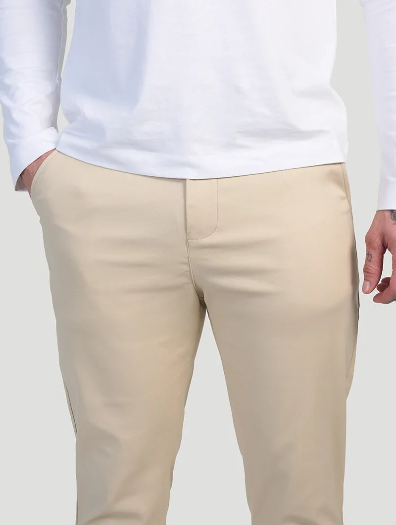 Beige Astino Stretch Trousers