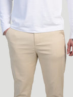 Beige Astino Stretch Trousers
