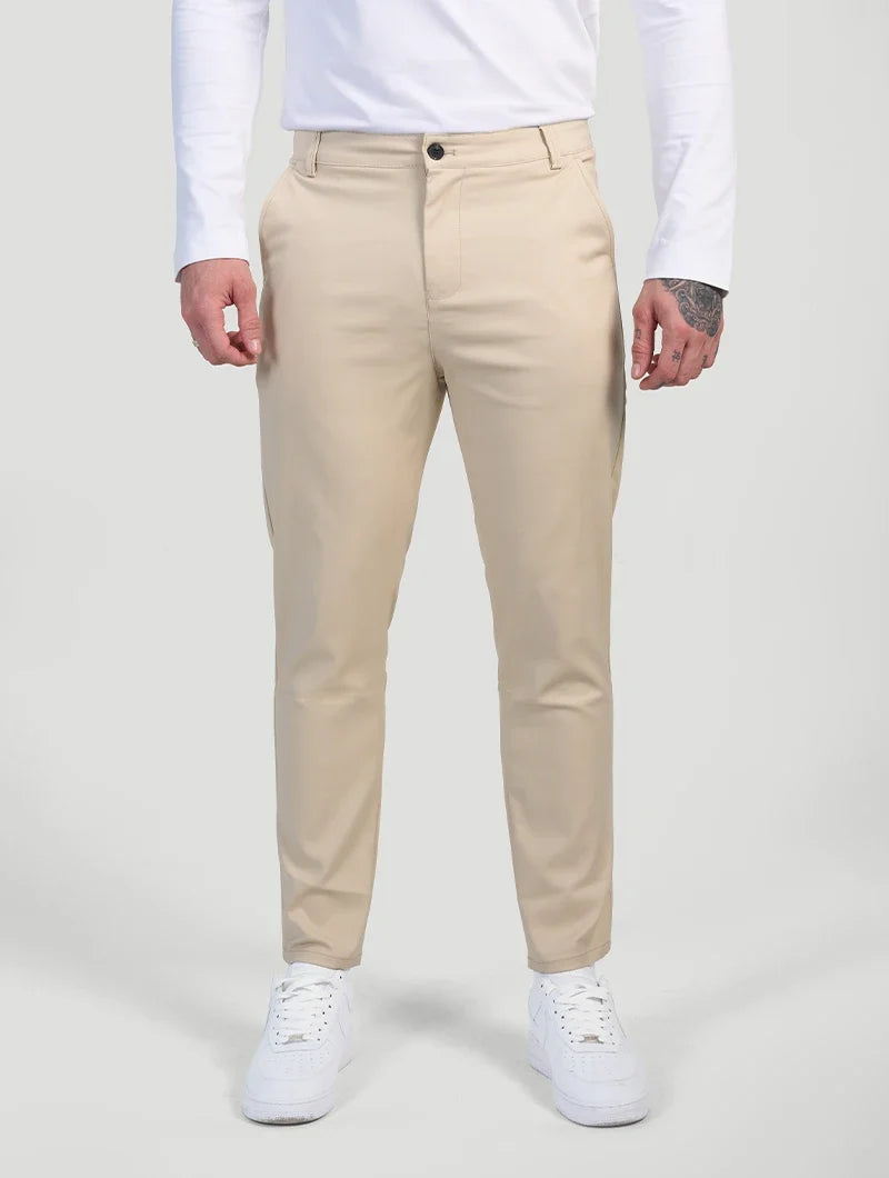 Beige Astino Stretch Trousers