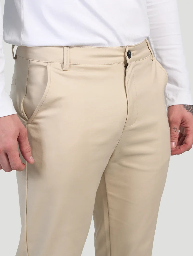 Beige Astino Stretch Trousers