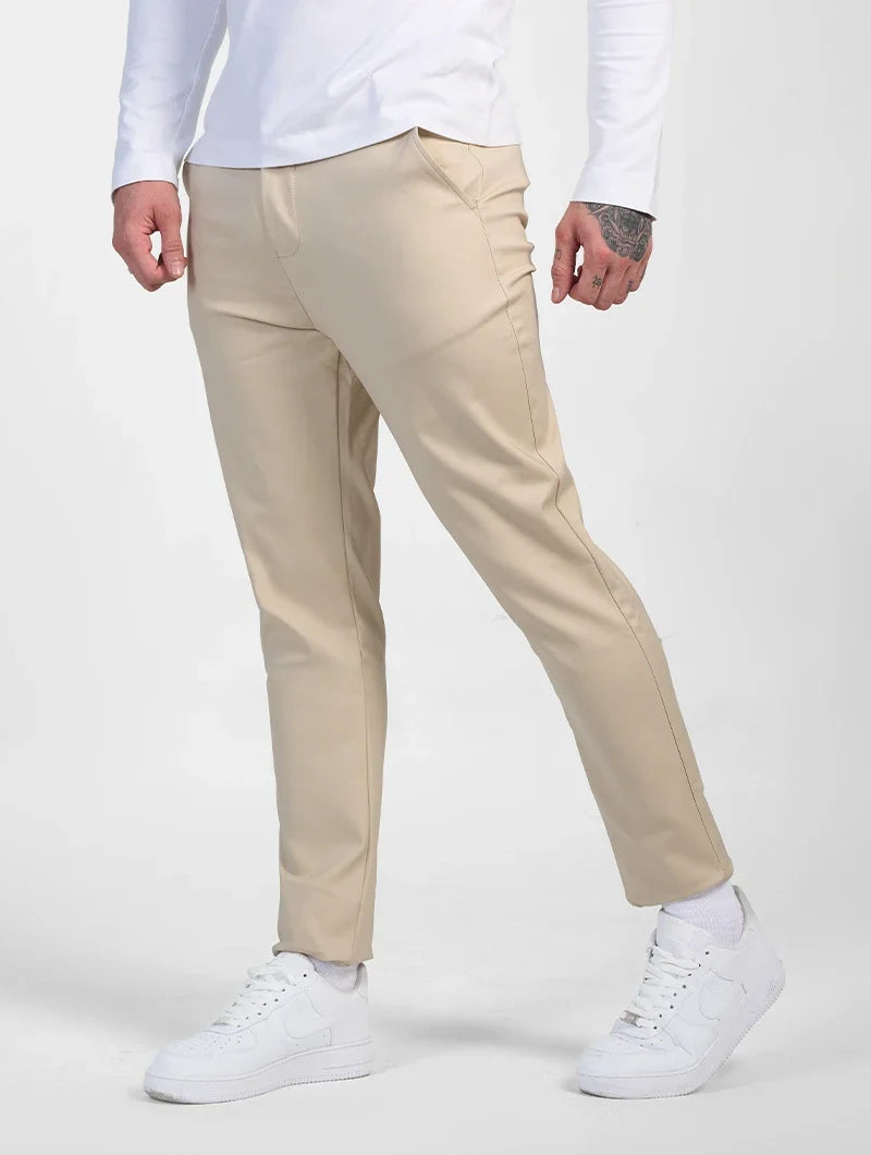 Beige Astino Stretch Trousers