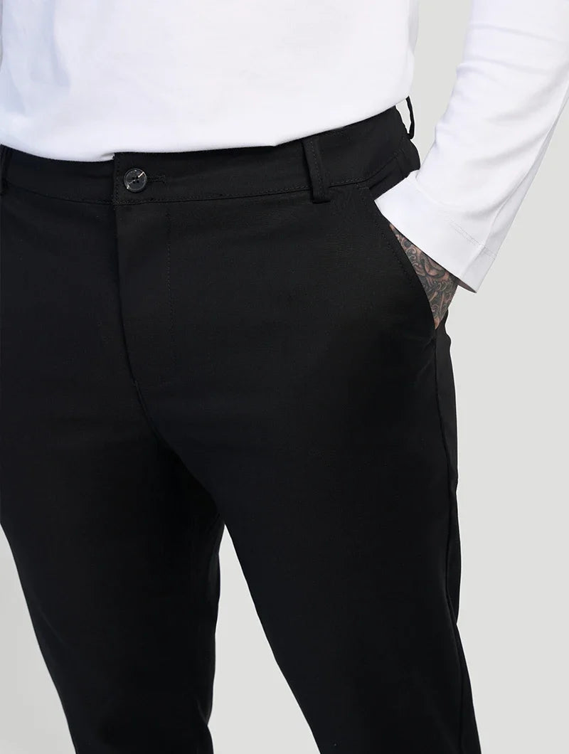 Astino Stretch Trousers - Black