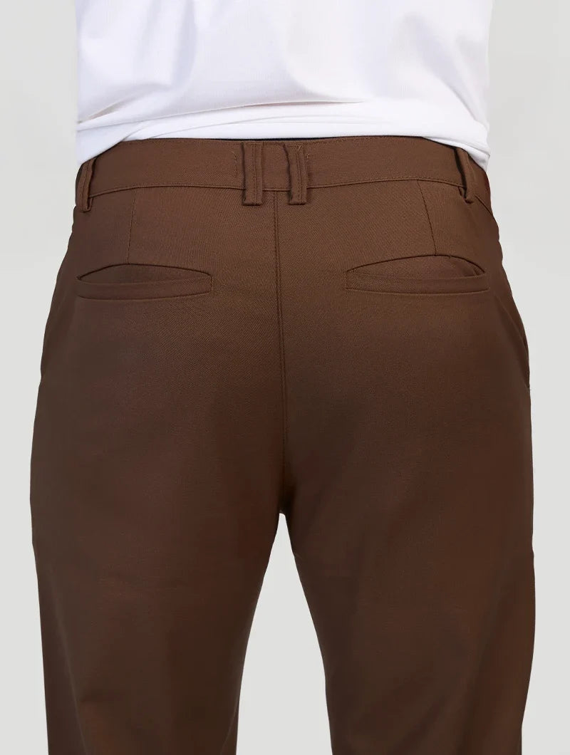 Astino Stretch Trousers - Brown