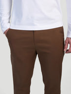 Astino Stretch Trousers - Brown