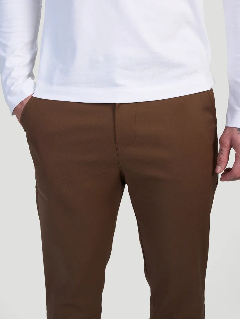 Astino Stretch Trousers - Brown