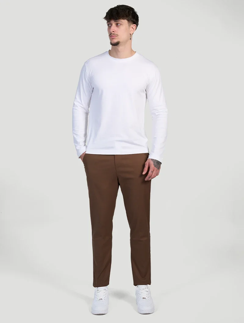 Astino Stretch Trousers - Brown